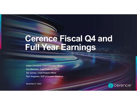 Cerence: Fiscal Q4 Earnings Snapshot